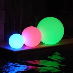 Светодиодный шар "Стар" 20 см RGB (работа от сети)
