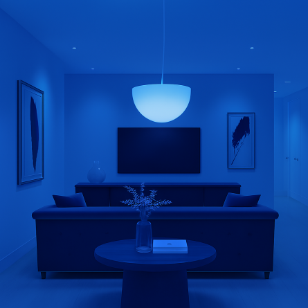 Подвесная светящаяся полусфера "Лея" 30 см RGB