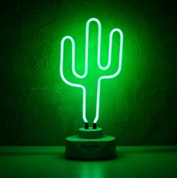 Неоновый светильник "Cactus"