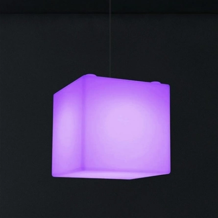 Подвесной куб светильник "Базз" 40 см RGB