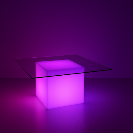 Аренда светящегося кофейного стола Cubo H40 на сутки