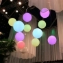 Подвесной светящийся шар "Хот" 20 см RGB