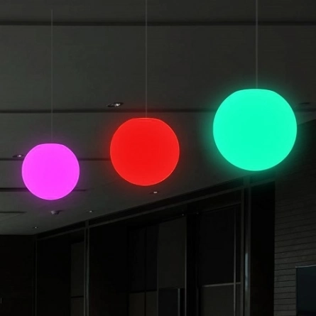 Подвесной светящийся шар "Хот" 30 см RGB