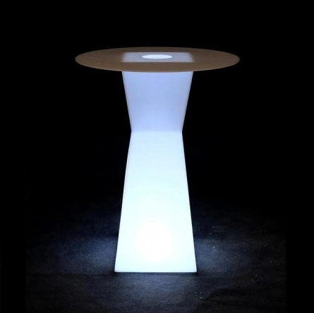 Светящийся фуршетный стол "Набу" белый