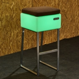 Светящийся барный стул "Ламу" RGB (аккумулятор)