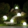 Уличный шар-светильник "Иду" 30 см белый